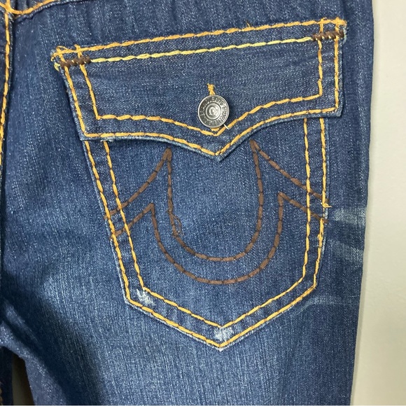 True Religion Ricky Super T Relaxed Straight dark contrast stitching size 38 - Picture 4 of 16